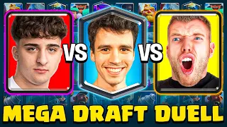 😱🤯BIGSPIN vs. DOMINIK vs. FAUST - MEGA AUSWAHL DUELL am LIMIT! | Clash Royale Deutsch