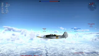 War Thunder Clips - FW 190 A-5/U2 vs P-38 L  Winning by duels Pt1