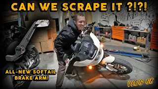 Can We SCRAPE It? All-new Softail Brake Arm! VLOG 68