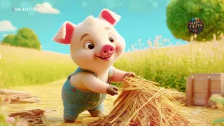 3 Little Pigs 4K | Piggy Power | Huff, Puff | The Pigs' Clever Escape | English Kids Tales | Piggy