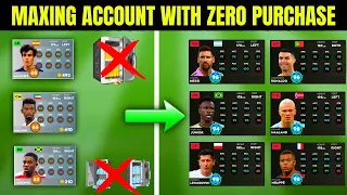 NEW ACCOUNT TO MAXED ACCOUNT IN MINUTES! | WITHOUT BUYING COINS & GEMS | DREAM LEAGUE SOCCER 2024