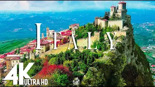 FLYING OVER ITALY (4K UHD) - Relaxing Music Along With Beautiful Nature Videos - 4K Video Ultra HD