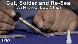 IP67 LED Strips Solder Cut and Re-Seal