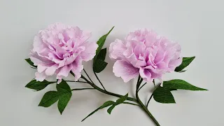 How To Make Confederate Rose Paper Flower / Paper Flower / Góc nhỏ Handmade