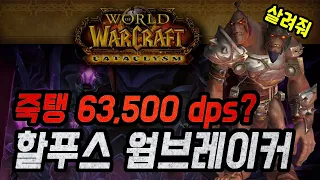 [대격변] 국민하드 할푸스 죽탱 63,500 dps