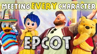 Meeting Every Costume Character In EPCOT! - DIStory Dan In The Parks