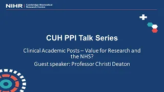 Clinical Academic Posts – Value for Research and the NHS?