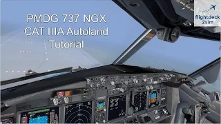 How to Autoland a Boeing 737 | REAL BOEING PILOT  | PMDG 737 | CAT III ILS