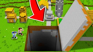 SEKRETNE PRZEJŚCIE PRZEZ POTĘŻNĄ KLAPĘ W MINECRAFT?! GPLAY & LAKI