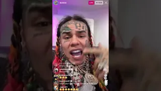 6ix9ine exposes the rats of the rap game on Instagram live