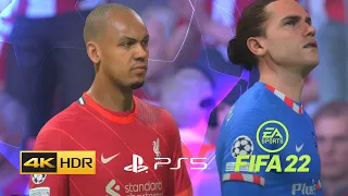 FIFA 22 PS5 - LIVERPOOL VS ATLÉTICO MADRID - Anfield - 4K 60FPS Next-Gen Gameplay