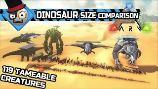 DINOSAURS SIZE COMPARISON - Ark Survival Evolved all Dinosaurs (2020)