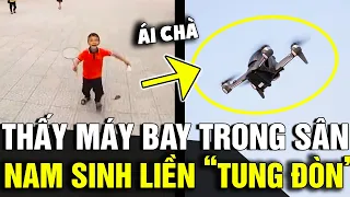 Thấy 'MÁY BAY' lượn trong sân trường, nam sinh TUNG ĐÒN HIỂM và cái kết khóc thét | Tin Nhanh 3 Phút