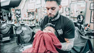 The Perfect Barber Shave (ASMR Edition - 30 minutes - No Talking - Nomad Barber)