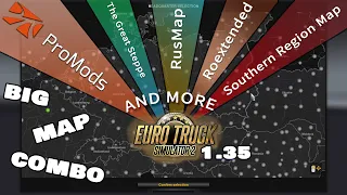 Euro Truck Simulator 2 - 1.35 - ProMods 2.41 BIG map combo and more