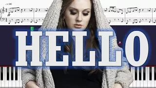 Adele - Hello - Piano Tutorial w/ Sheets