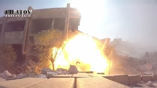 Syria. Т-72. Сирийские танкисты доставили подарок для боевиков