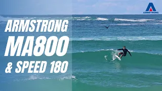 Prone foiling the Armstrong MA800 and 795 Performance mast - 1 session 4 waves