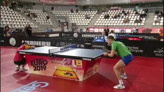 Dimitrij Ovtcharov vs Darko Jorgic | Men's Team | European Championships 2019 Highlights (1/4)