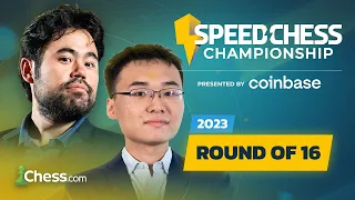 Speed Chess Championship 2023 Round of 16 Part 1 | Hikaru v Yu Yangyi Fight To Advance | !coinbase