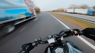 LAST RIDE FOR THE WINTER. | YAMAHA MT-07 AKRAPOVIC + QUICKSHIFTER [4K]