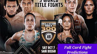 BELLATOR 300 (3 Title Fights) [Full Card]|Fight Predictions
