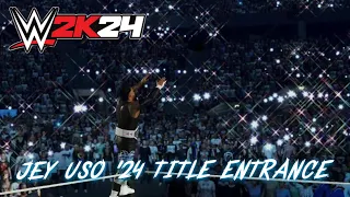 WWE 2K24 CUSTOM ENTRANCE SERIES #13: JEY USO ‘24 TITLE ENTRANCE (LINK TUTORIAL IN THE DESCRIPTION)