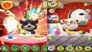 My Talking Tom Level 18  VS  BB Talking Bear Level 6 Gameplay