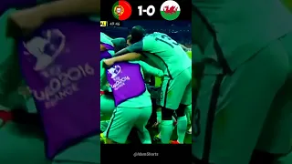 Portugal vs Wales UEFA Euro 2016 Semifinal Highlights #shorts #football #youtube