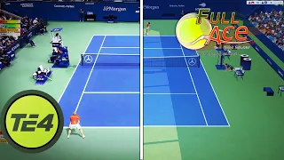 🔥 TENNIS ELBOW 4 vs FULL ACE TENNIS SIMULATOR - GAMEPLAY COMPARISON - FEDERER VS NADAL