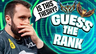 Pro Players Try To Guess League Ranks
