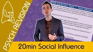 Social Influence - AQA Psychology UNDER 20 MINS! Quick Revision for Paper 1