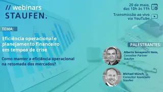 Webinar Staufen | Eficiência operacional e planejamento financeiro em tempos de crise