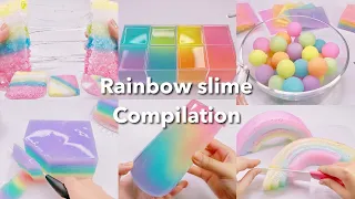 【ASMR】🌈レインボースライムまとめ🌈【音フェチ】Rainbow slime compilation