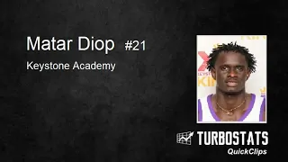 Matar Diop #21 Keystone Academy CyberAthletix 2023 Clips