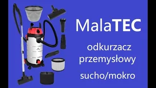 Odkurzacz Przemysłowy MalaTEC do odkurzania na sucho i na mokro - Unboxing