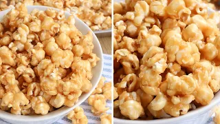 Easy Caramel Popcorn 😋