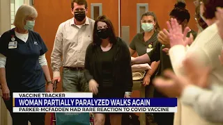 Nashville woman partially paralyzed after rare reaction to COVID vaccine walks again