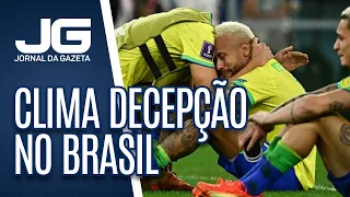 Clima decepção no Brasil com a derrota da Seleção