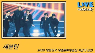 세브틴 공연 2020 대한민국 대중문화예술상 시상식