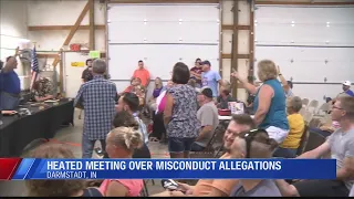 Heated meeting over misconduct allegations