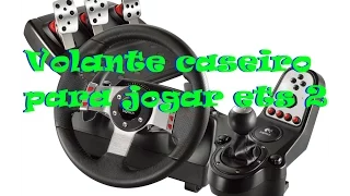 Como fazer um volante caseiro com pedais para jogar ets 2!