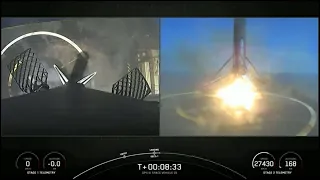 SpaceX Falcon 9 Rocket Lands on Drone Ship