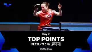 Top Points of Day 2 presented by Shuijingfang | WTT Star Contender Ljubljana 2023