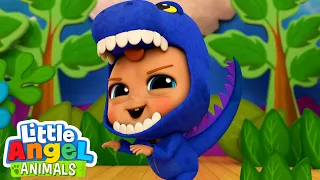 Jurassic Dinosaur Adventures with Baby John | Dinosaur Song |  Songs by Little Angel Animals