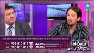 Pablo Iglesias VS Fernando Paz sobre el Franquismo en El Gato al Agua