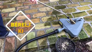 Terasz takarítás Karcher FRV 30 felülettisztítóval + magasnyomású mosóval