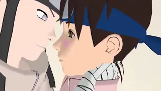 MMD Naruto Kiss scene NEJIXTENTEN NEJITEN
