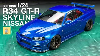 Build 1/24 Nissan Skyline R34 Tamiya