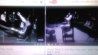 Jack Black and Jimmy Fallon and Extreme side by side real time